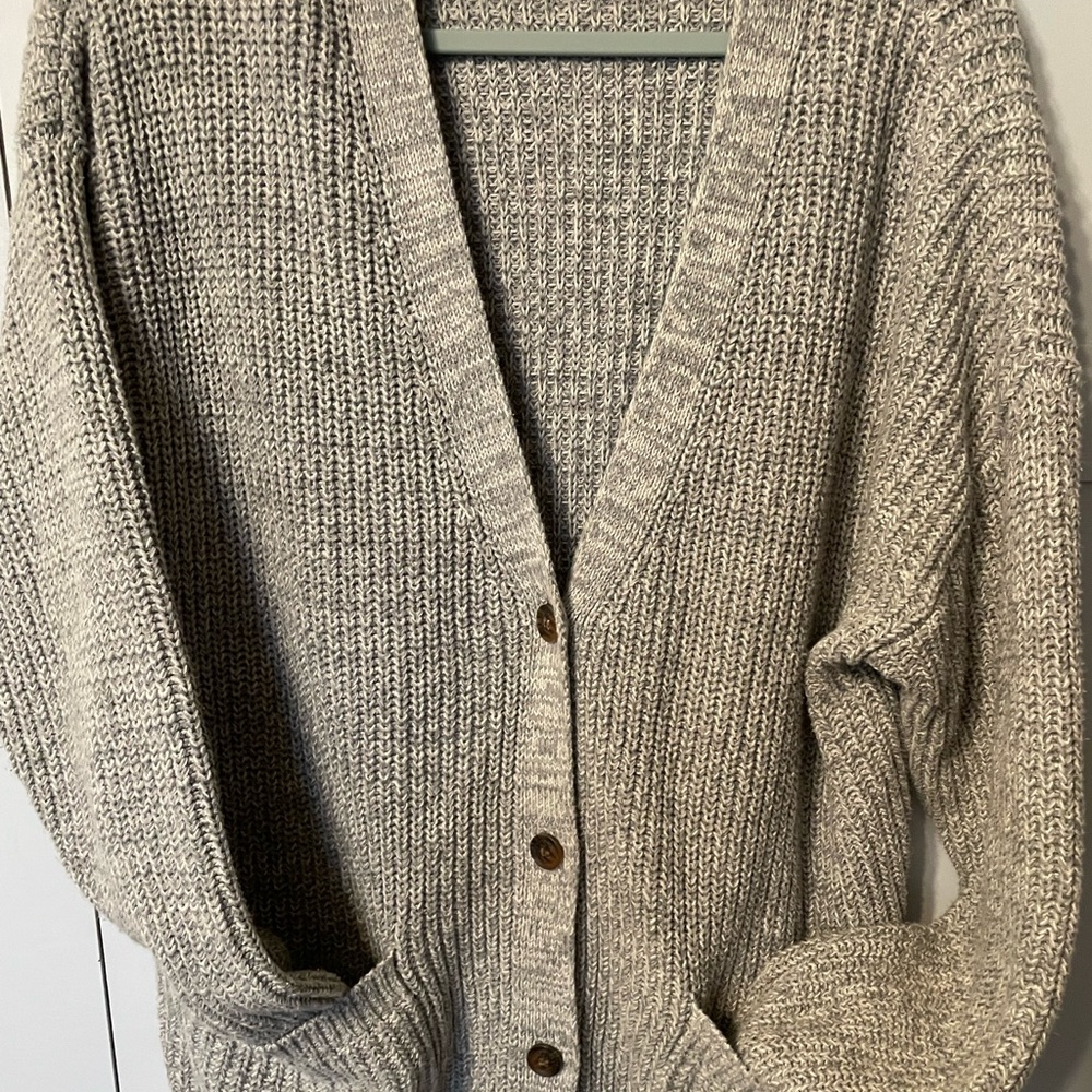 Aeropostale Gray Knit Cardigan